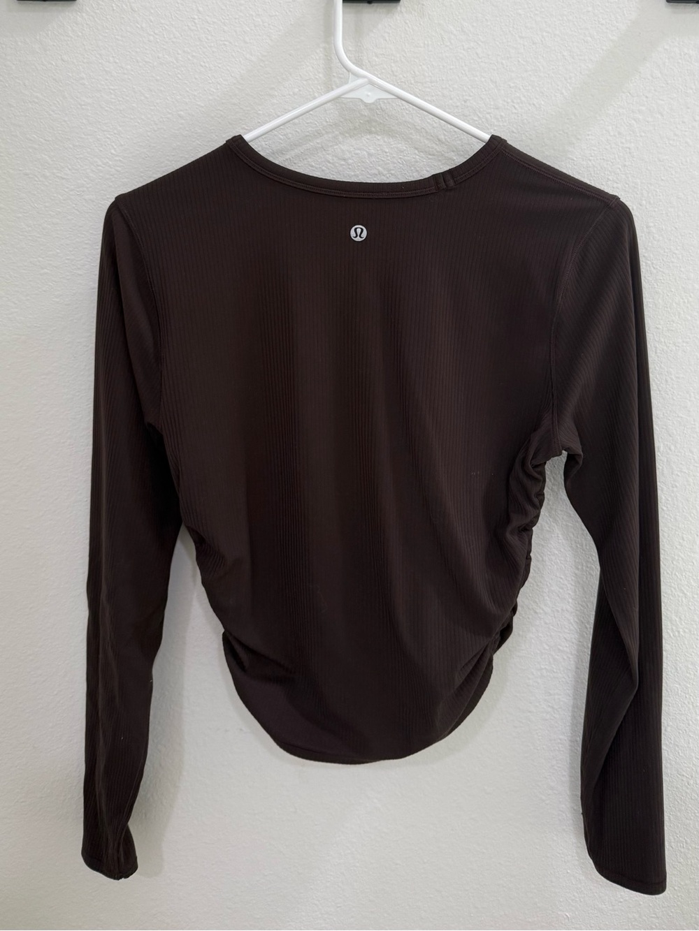 Lululemon All It Takes Ribbed Nulu Long-Sleeve Shirt – Espresso – Size 6